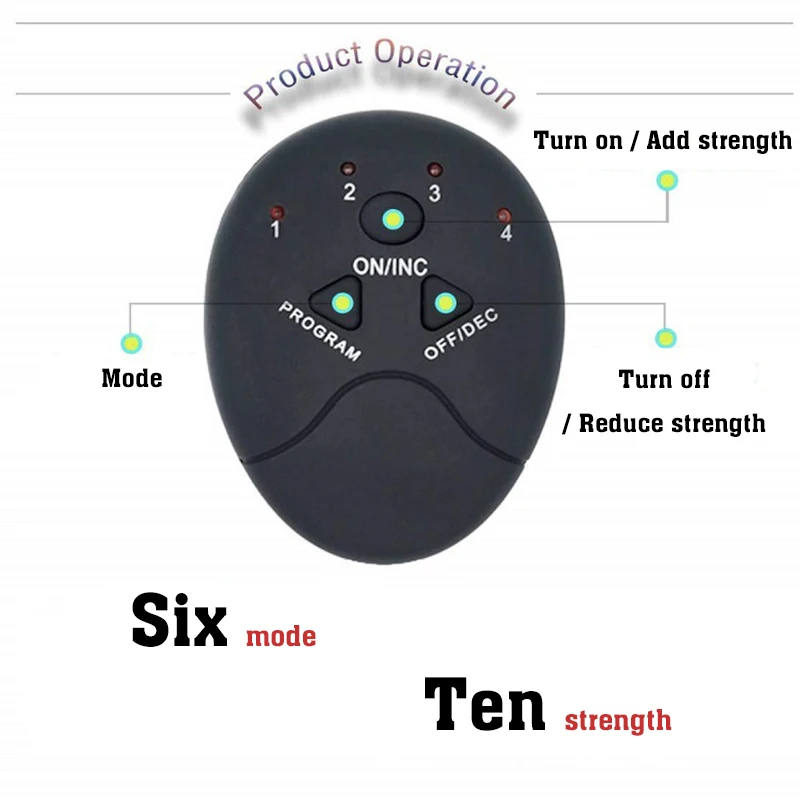 
Smart EMS Electric Pulse Treatment Massager Wireless Abdominal Muscle Stimulator 