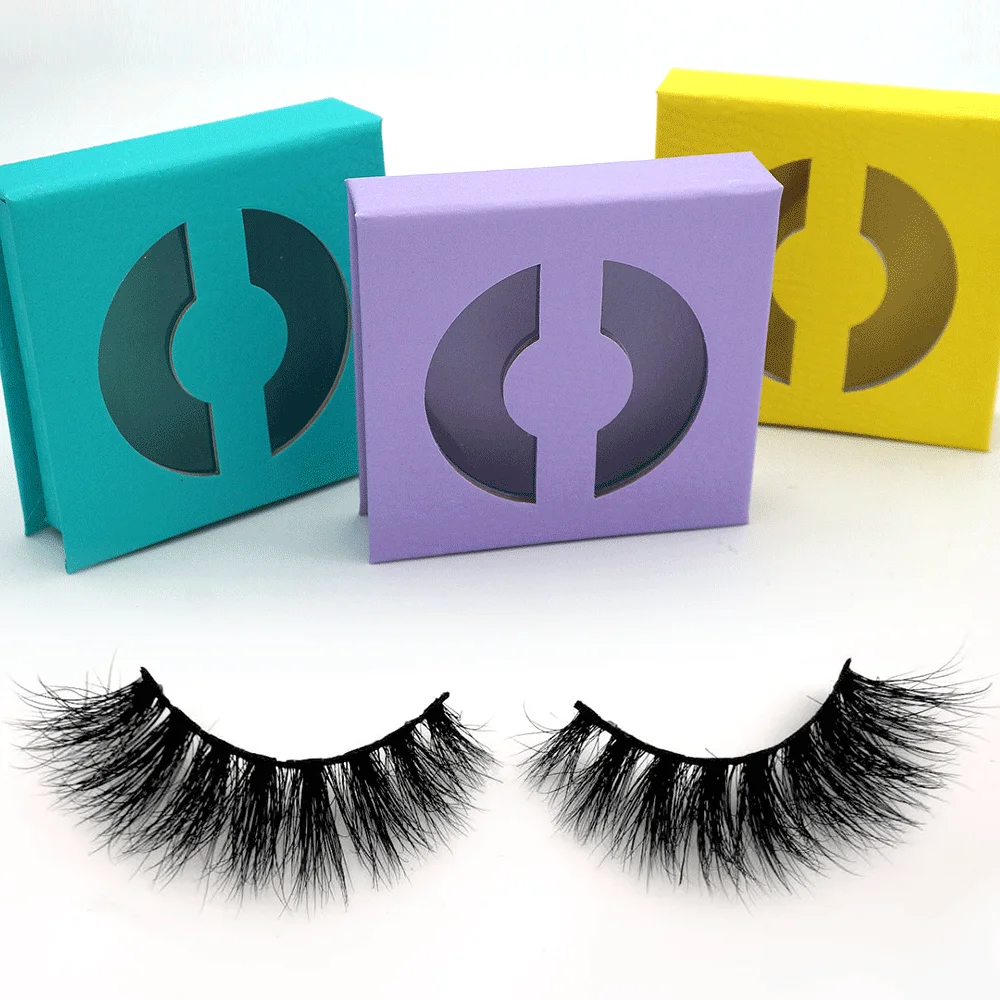 

custom lash box with real mink eyelash 3d eyelash