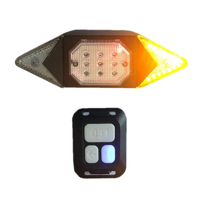 

Intelligent Remote Control Bike Tail Light USB Rechargeable Bike Turn Signal Wireless Warning Lamp