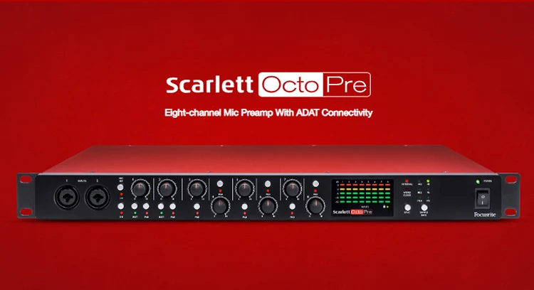 Scarlett Octopreプロフェッショナルプリアンプ8チャンネルadat接続オーディオスタジオ歌う音楽ライブレコーディングギターバンド Buy マイクマイクプリアンプ自然な Product On Alibaba Com