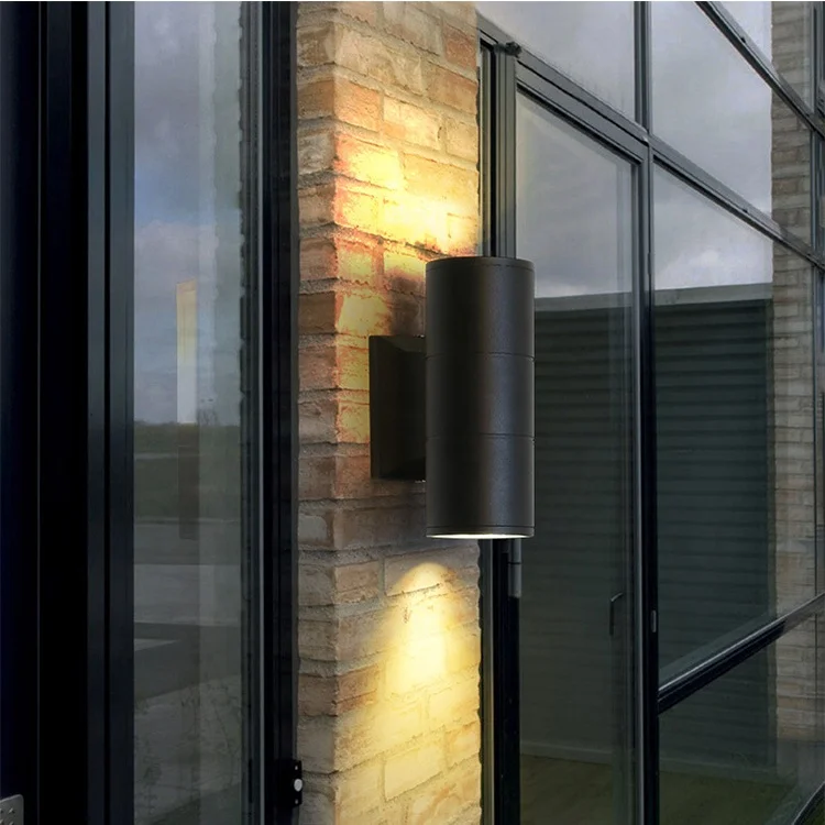 

Modern aluminium cylinder wall lights outdoor waterproof ip65 led Wall mounted lamp up and down led wall light
