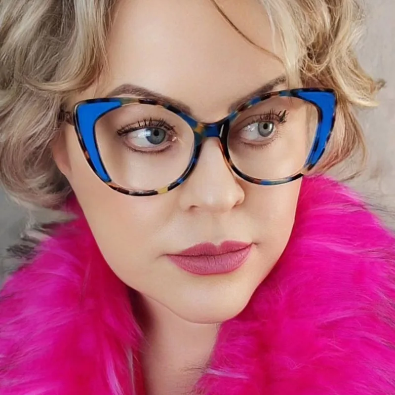 

5216 Cat Eye TR90 Fashion Glasses Frame Blue Light Blocking Glasses For Women Glasses Frame Fashion Optical Eyeglasses