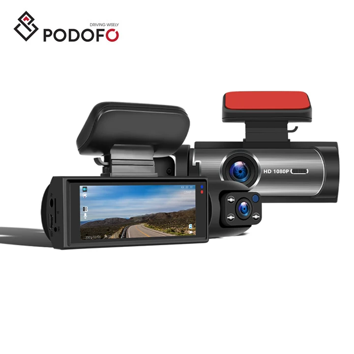 

Podofo 3.16'' Dual Lens Dash Cam HD 1080P Car Video Recorder Parking Monitor Night Vision Car Camera Car DVR