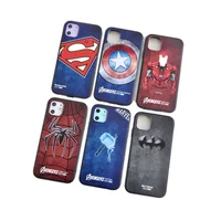 

2019 Soft Case Superman Batman Iron Man Captain America Marvel Comics Avenger Soft Phone Case For iPhone