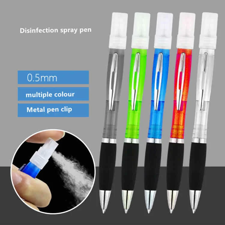 
Pen with spray fill with sanitize or alcohol inside 