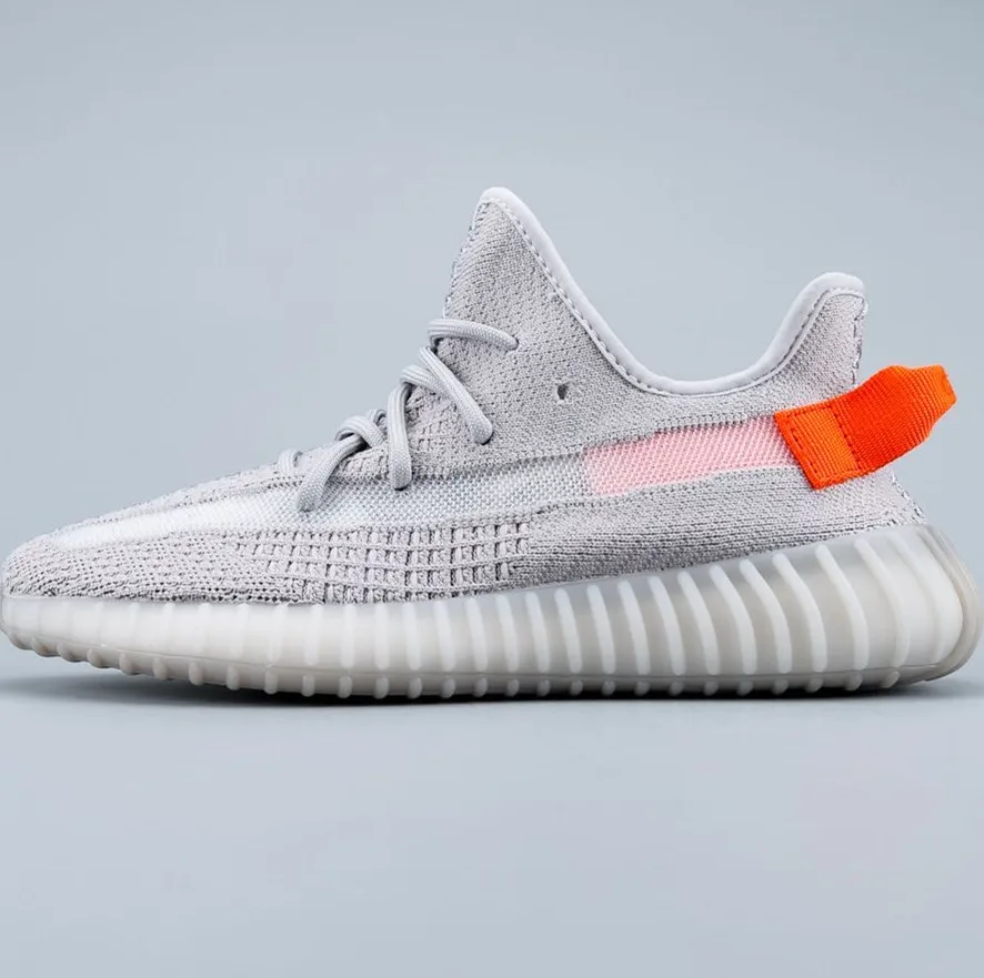 wholesale New arrival night light men yeezy 350 v2 fly knit men's fashion sneakers