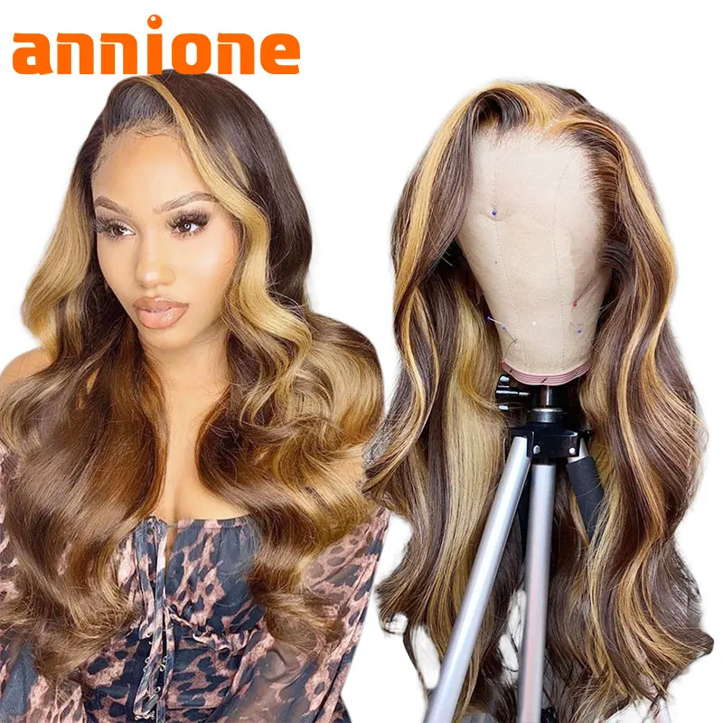 

26 inch ombre Virgin Human Hair Lace Front WigsCheap Wholesale Natural Human Hair Wigs For Black WomenHd Lace Frontal Wig