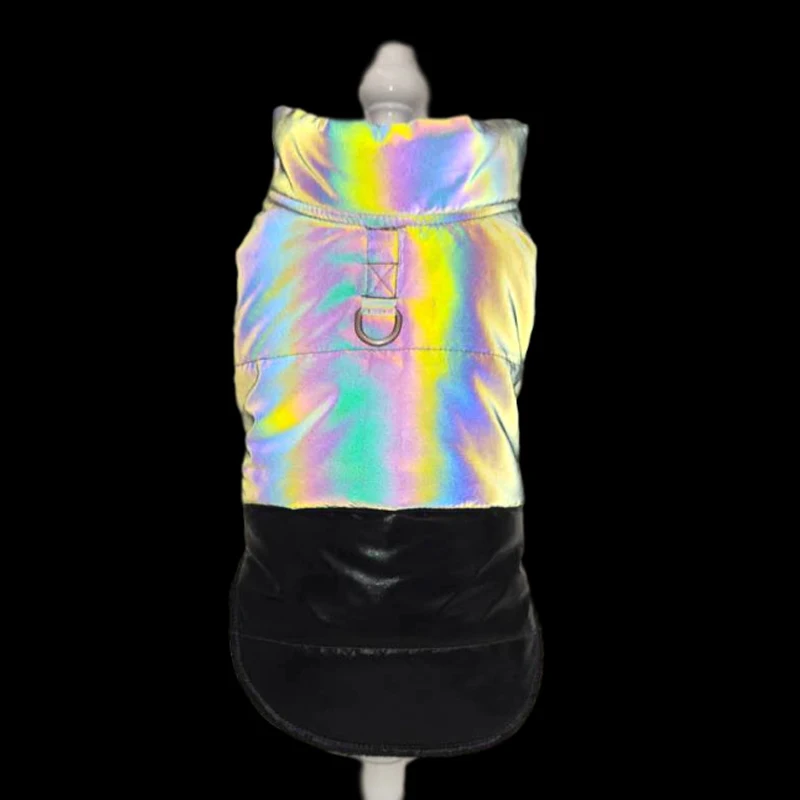 

Metallic Fabric Reflective Winter Waterproof Thickening Dogs Winter Costume Coat Pet Down Jacket for Dogs, Picture