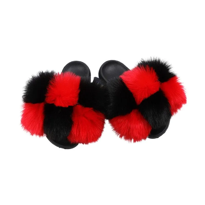 

fur ball bedroom women slipper, Show as pictures