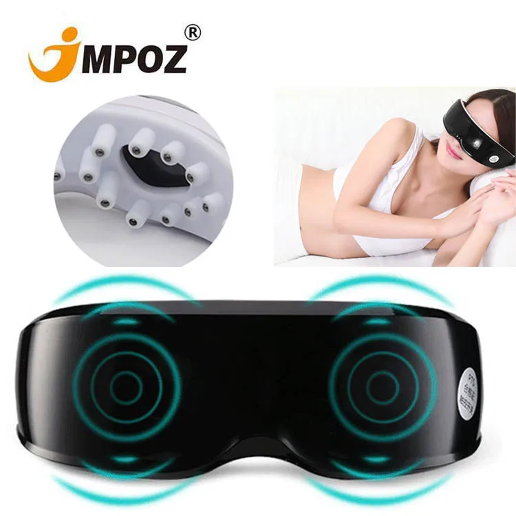 

Healthy Vibration Eye Massager OEM/ODM Effective Magnet Cold Eye Massager Oem Air Pressure Smart Living Eye Head Massager, Black