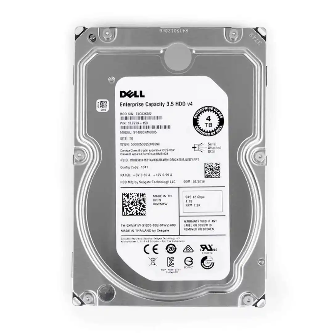 

Dell hdd 4 TB 7.2K SAS 3.5in hard drive