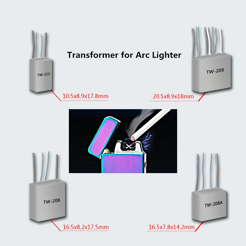 High Voltage Generator Electronic Lighter for USB Cigarette Lighter DC 3V-5V Arc Transformer With Coil Accessories