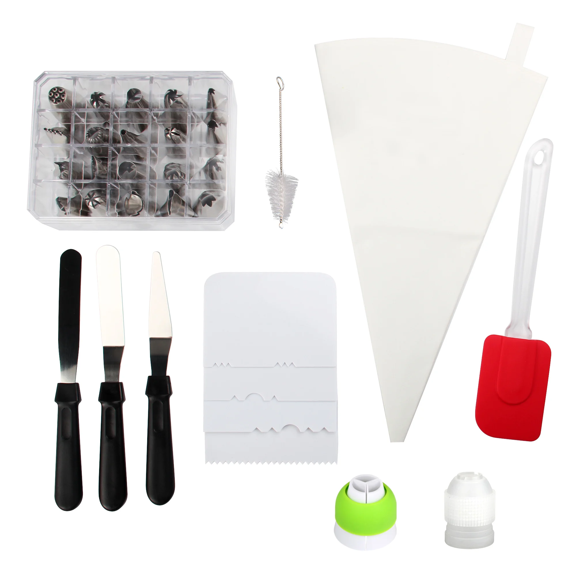 

32 Piece Cake Decorator Icing Nozzle Pastry Decorating Bag Set Cake Decorating Tool Kit