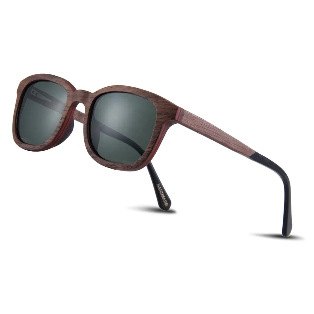 

gafas de sol polarizadas wood designer glasses polarized men black acetate sunglasses