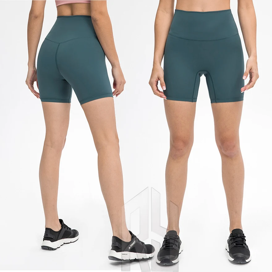

2022 Lulu New Colors Align No Front Lines No Camel High Waist Inner Pocket Short For Gym Sports Women Shorts