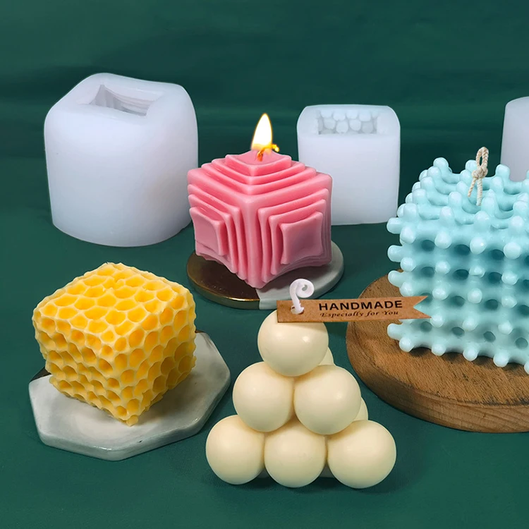 

3D New Big Bubble Silicone Mold DIY Soy Wax Candle Making Molds Craft Aromatherapy Plaster Soap Form Cake Chocolate Baking Tools