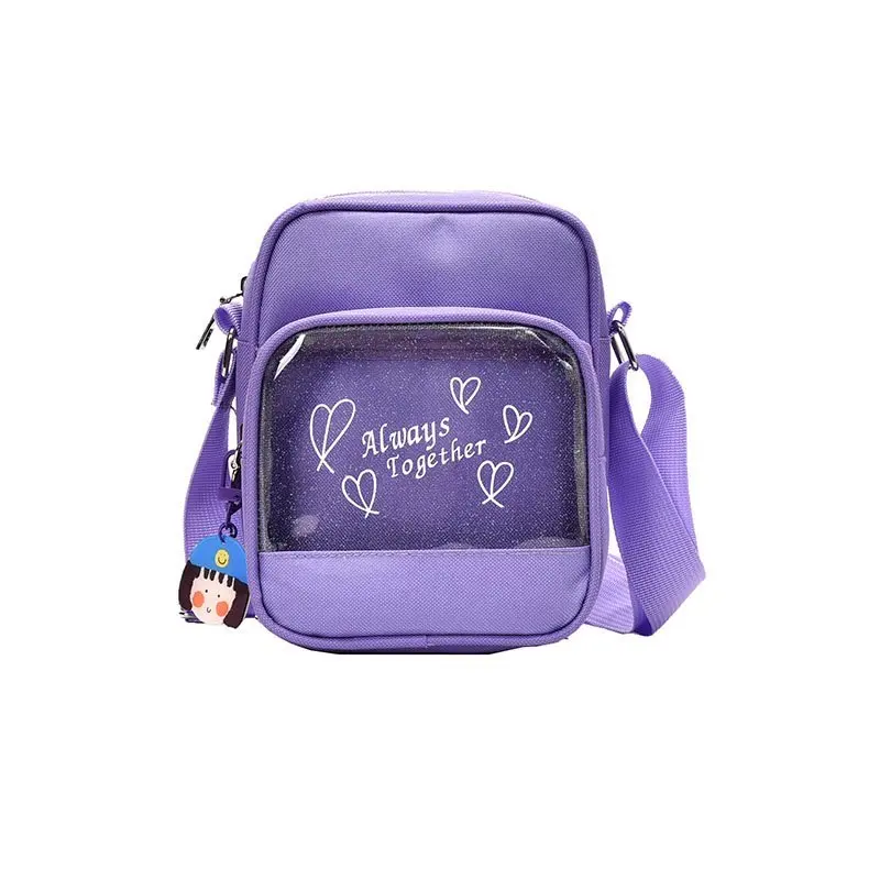 

2020 Custom mini canvas and PVC Cosmetic bags with ID window, Customized color