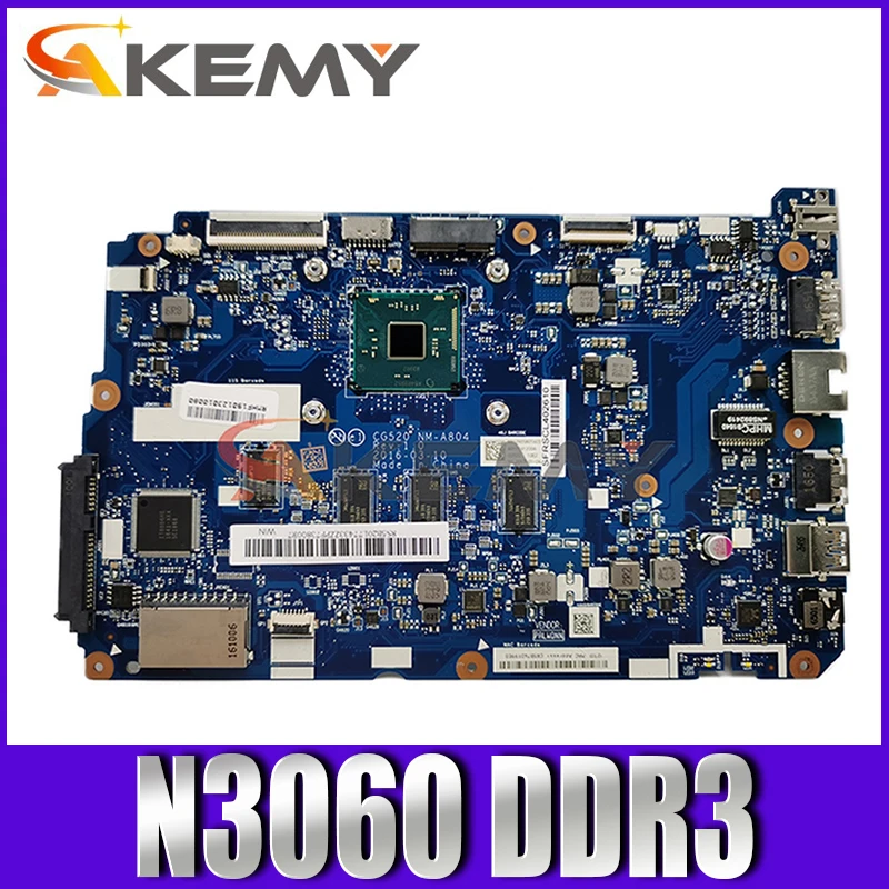 

Laptop motherboard For Ideapad 110-15IBR N3060 Mainboard NM-A804 SR2KN with 4GB RAM DDR3