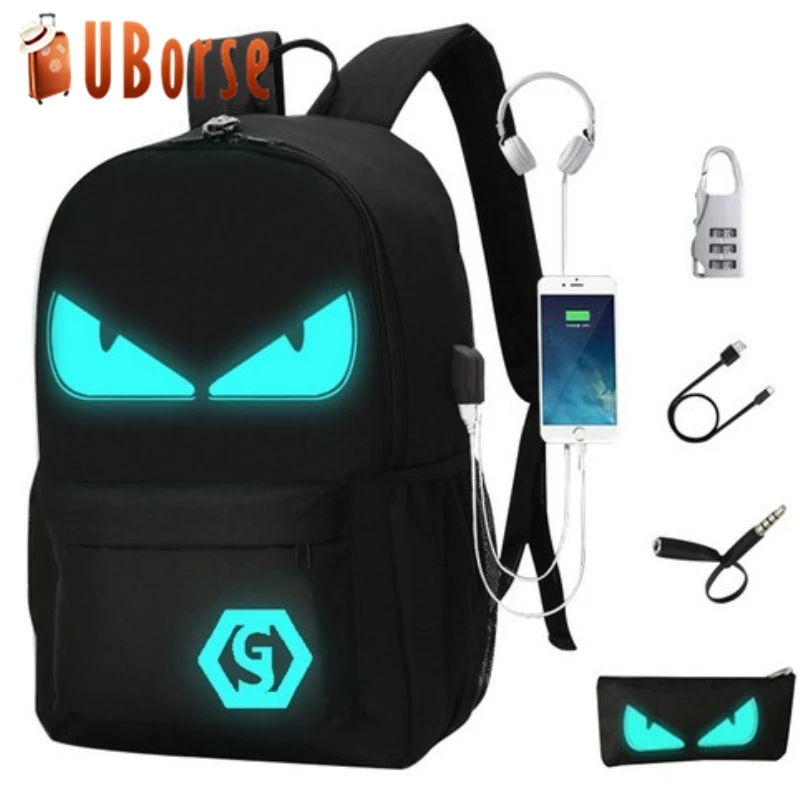 
2019 Noctilucent School Bags Custom Mochilas High Quality Travel Bag Backpack Laptop Shoulder Backpack 
