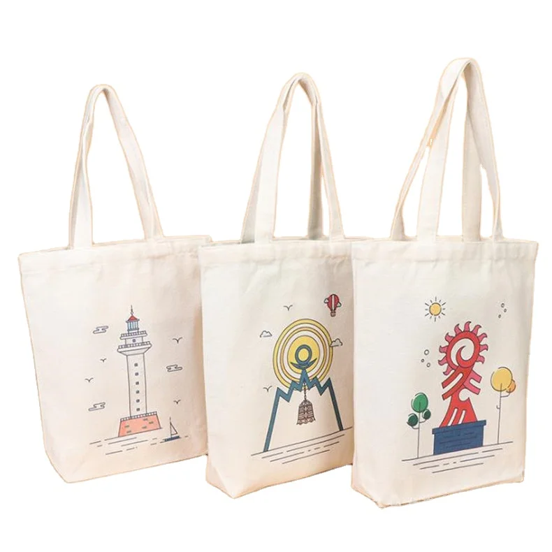 

LOW MOQ Custom Personalised Design Shopping Bag Cheap Cotton Canvas Tote Bags With Logo Print Wholesale, Natural or custom