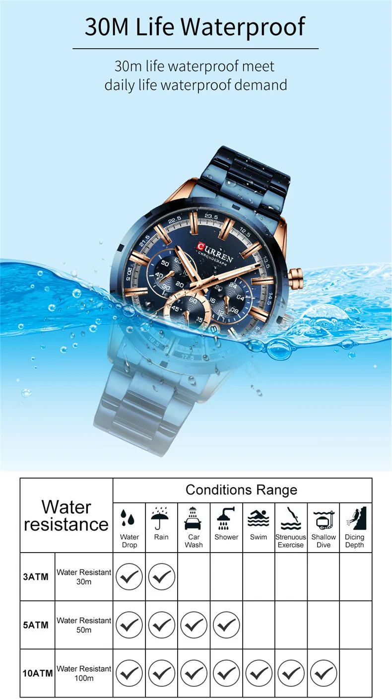 Curren 8355 Mens Watches Top Brand| Alibaba.com