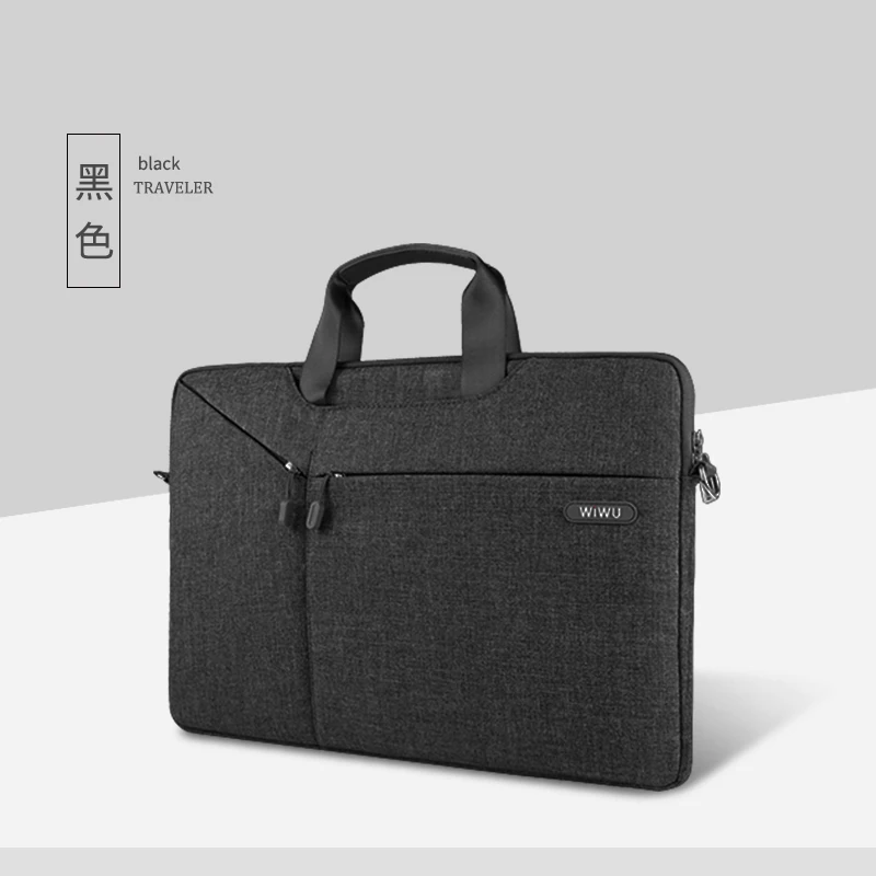 

WIWU Top Selling 13.3inch Laptop Handbag 15.4/ 15.6/ 17.3inch Laptop Shoulder Bag Water Resistant Messenger Shoulder Bag, Blue / grey / light grey / pink laptop bag