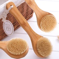 

Wholesale High Quality Dry Skin Body Brush Boar Bristles Bamboo Bath Body Brush