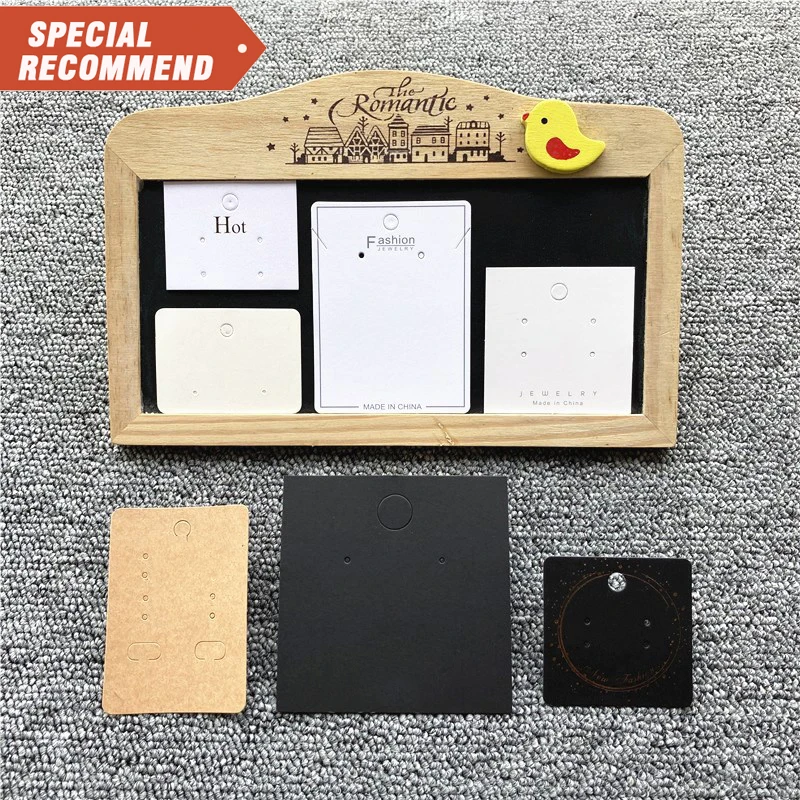 

high-end earring packaging paper industry necklace rack earring packaging custom jewelry cards using LOGO