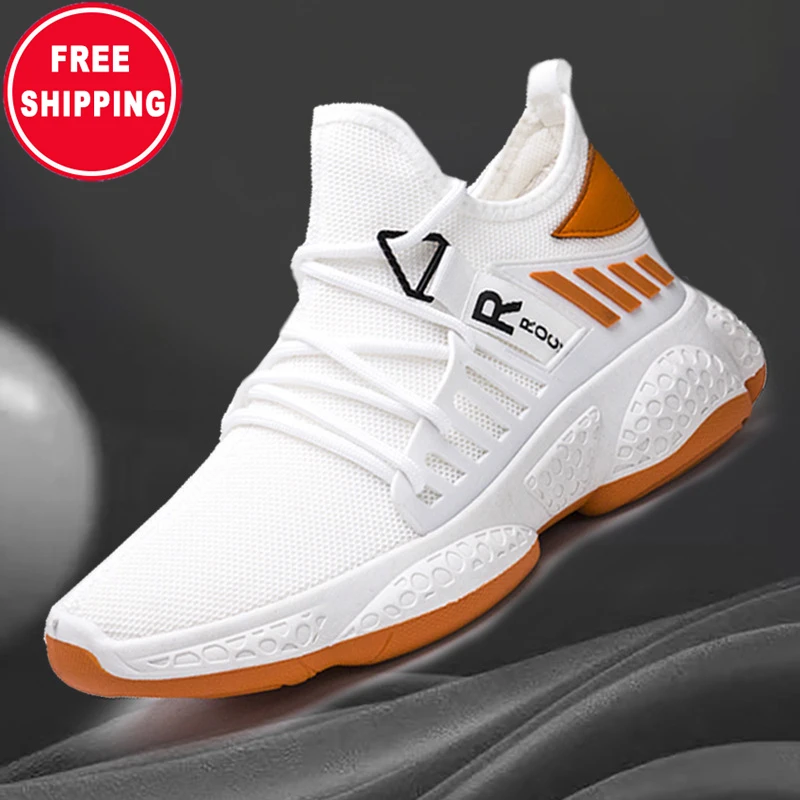 

2021 new design original high quality running walking breathable jogging shock sneakers for man, Picture