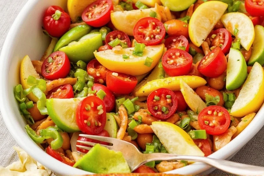 Close-up of crunchy giardiniera vegetables