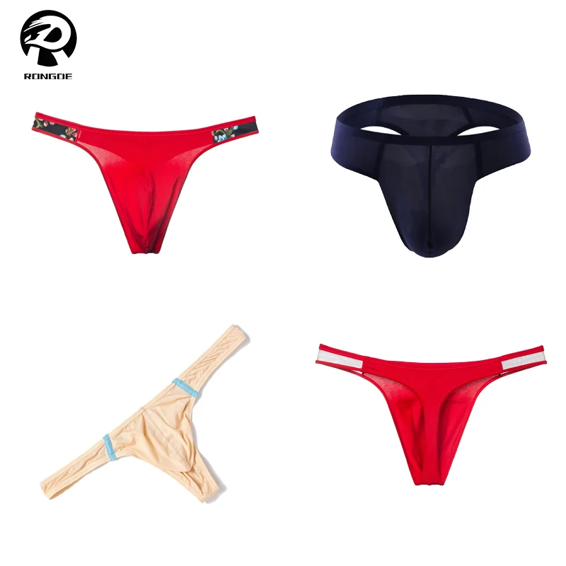 

Hot sale low waist cotton breathable sexy male underwear men thong