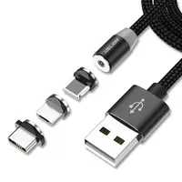 

Uslion Universal Flexible Genuine Android Metal Magnet Mobile Phone Cable