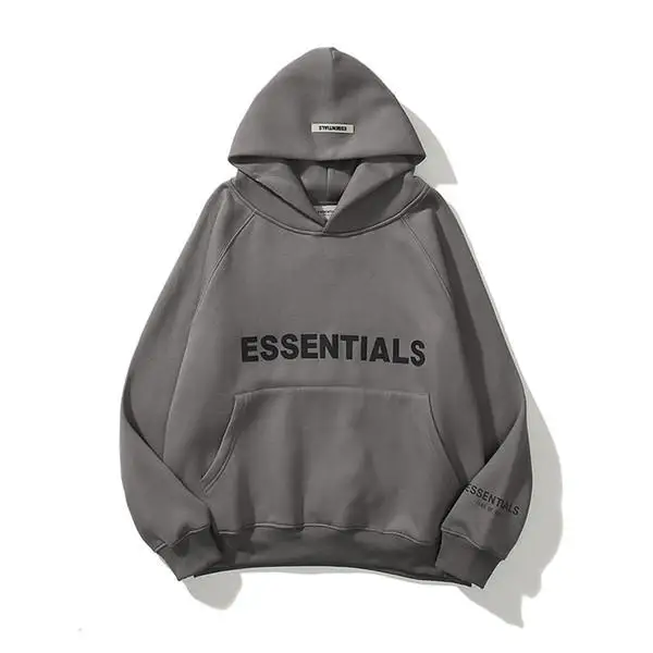 

New Fashion Autumn ESSENTIALS Winter Hooded Street Long Sleeve loose Solid Color Hooded Casual Tops Hoodies, Picture color