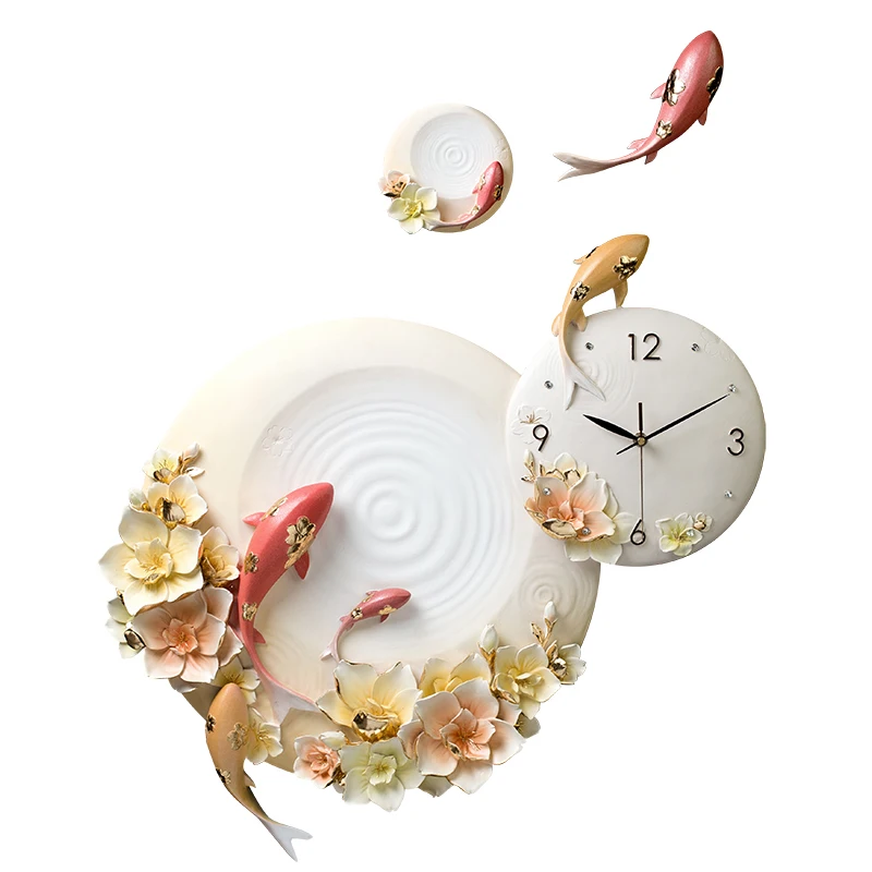 

Cute colorful high quality resin wall clock home decor kids wall clock