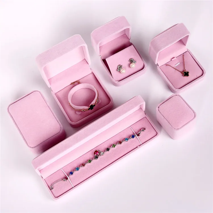 

Jewelry Wholesale High-End Necklace Pendant Flannel Ring Earring Box Bracelet Jewelry Packaging Box, Advisory service