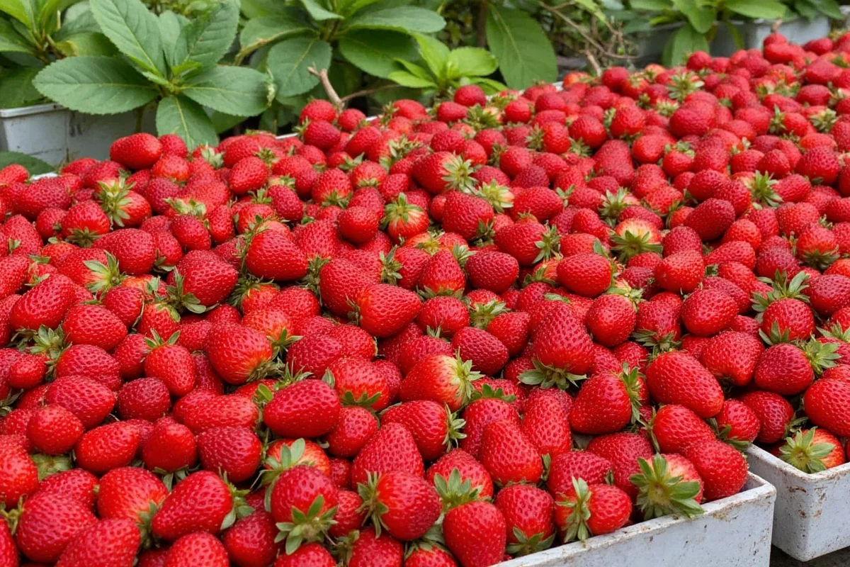 how many strawberries can one plant produce