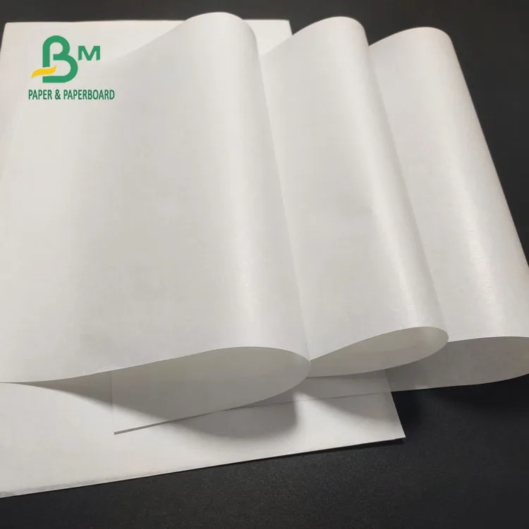 
Roll / Sheet Size Wood Pulp Natural White MG Kraft Paper For Food Wrapping 
