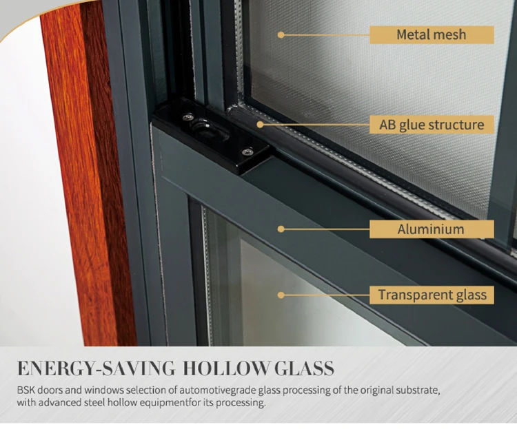 American Style Double Hung Window Noise Reduction For Wholesales