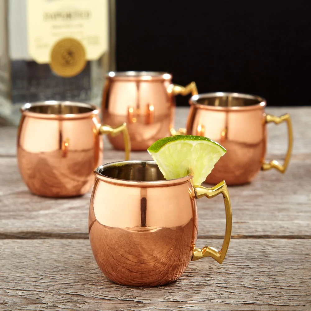 

Mini 60ML Moscow Mule Copper Stainless Steel Mugs Moscow Mule Mugs