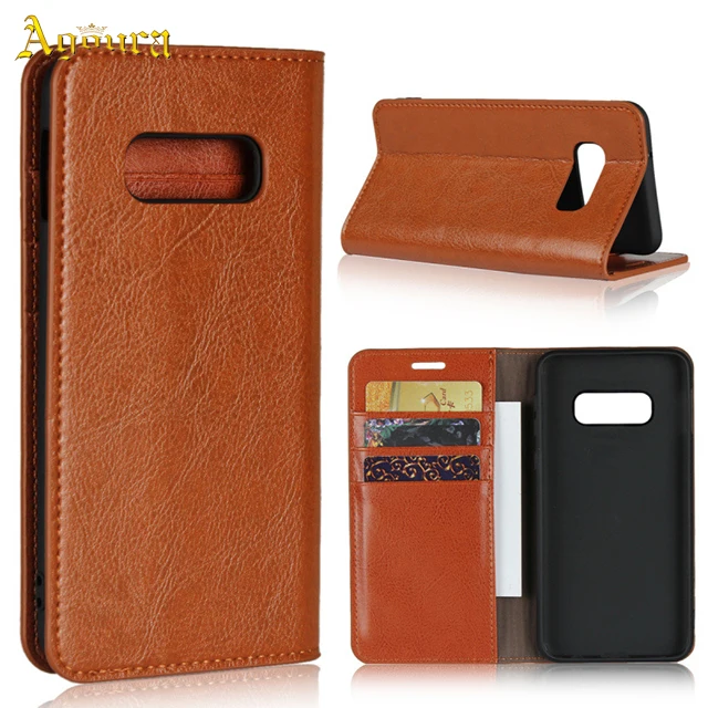 

For Samsung Galaxy S10 Lite crazy horse pattern genuine leather mobile phone case