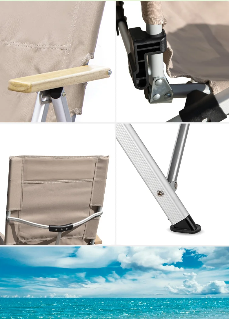 Naturehike Outdoor Camping Folding Beach Chair Recliner Luxury Camp