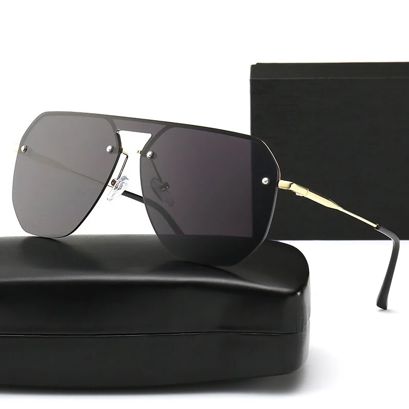 

2020 new wholesale fashion rimless aviation pilot designer trendy shades women men sun glasses sunglasses vendor 2021