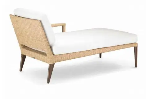 
Outdoor furniture Plastic rattan woven sofas and sunlounger sunbed series with cushion 