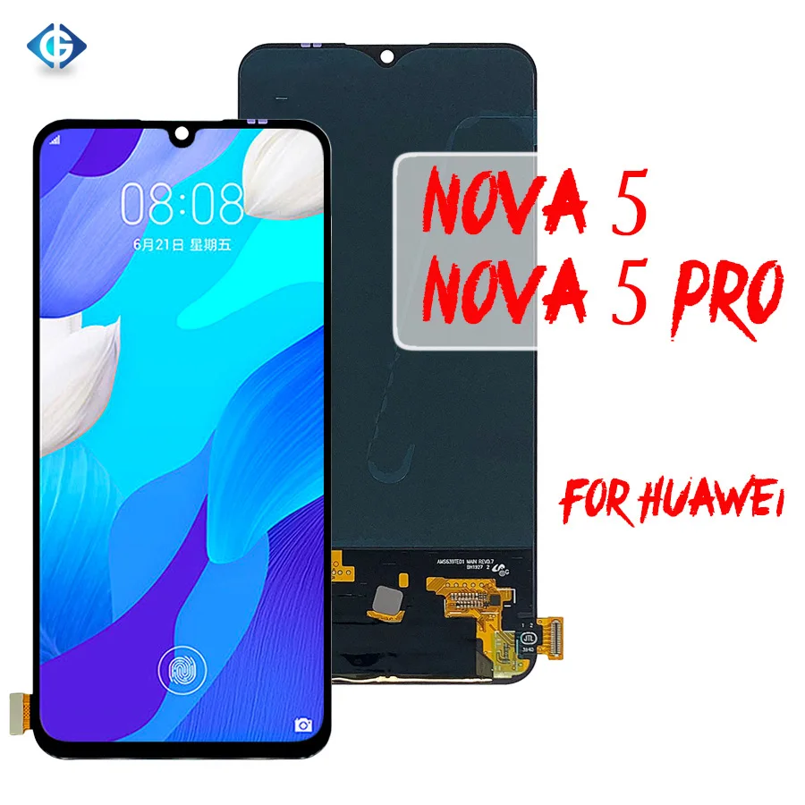 

Lcd for Huawei Nova 5 Screen for Huawei Nova 5 Pro Display with Touch Screen SEA-AL00 SEA-AL10 for Nova 5 Lcd, Black for huawei nova 5 lcd