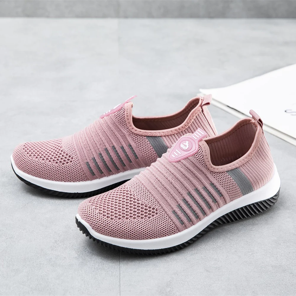 

BaiRuiLun Low-cost High-quality Fashion Women Walking Shoes Lazy Casual Sneakers