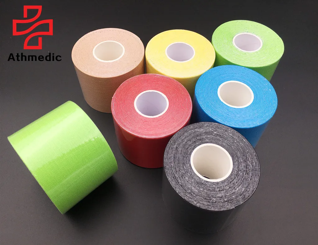 

2021 Athmedic cure original best high quality factory muscle Superpro kinesiology tape Cotton physio tape Cotton kinetic tape