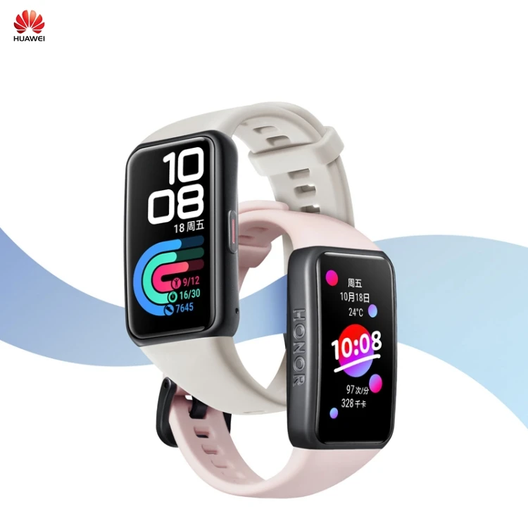 

New Product Original Huawei Honor Band 6 Smart watch 1.47 inch AMOLED Color Screen 50m Waterproof Smart Wristband, Black grey pink