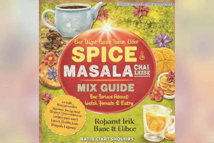 Homemade masala chai spice mix in a glass jar