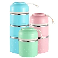 

Online Shop Creative Design Durable Kitchen Gadgets Stainless Steel Multiple Layers Insulation Bento Lunch Box With Cover