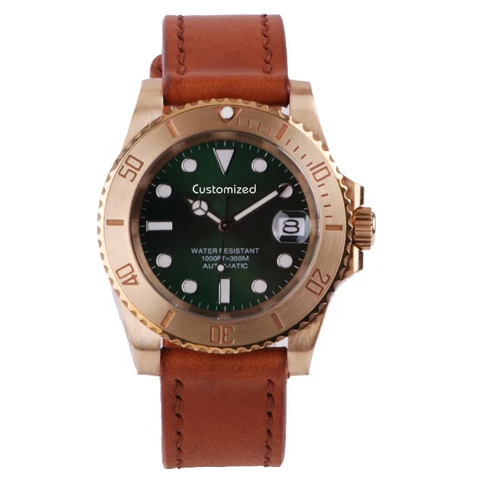 Luxury Sub Style Super Luminous Diving Watch Bronze Automatic